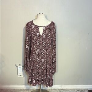 75. Stetson Red and White Bell Sleeve Sundress